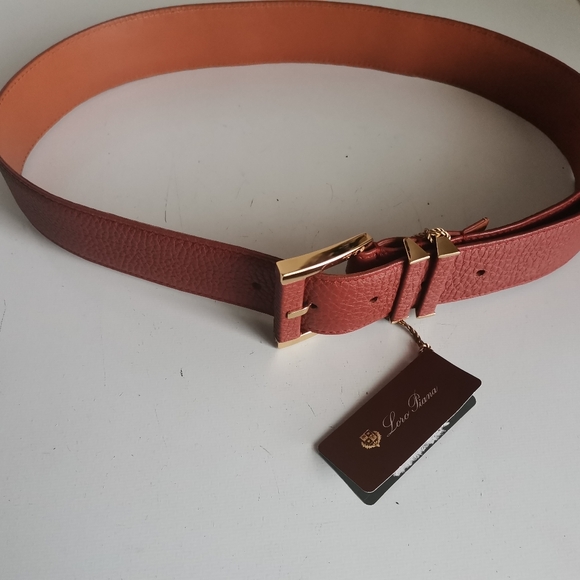 NWT LORO PIANA Women Leather Belt ,Size:32 - Picture 3 of 8